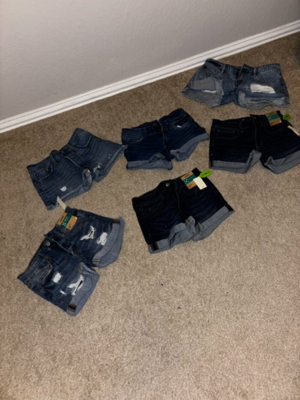 Six pairs of denim shorts - Bundle